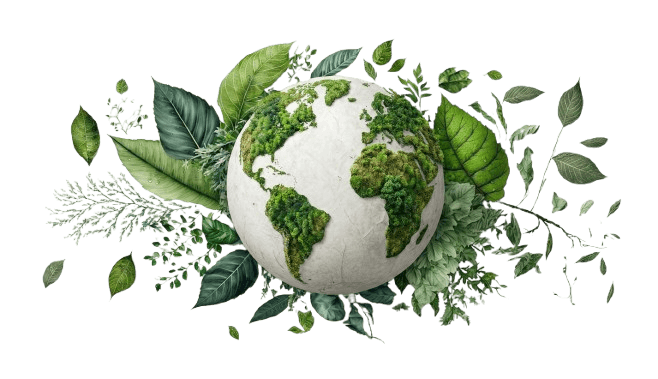 Ilustração global representando atendimento mundial com base em Sorocaba